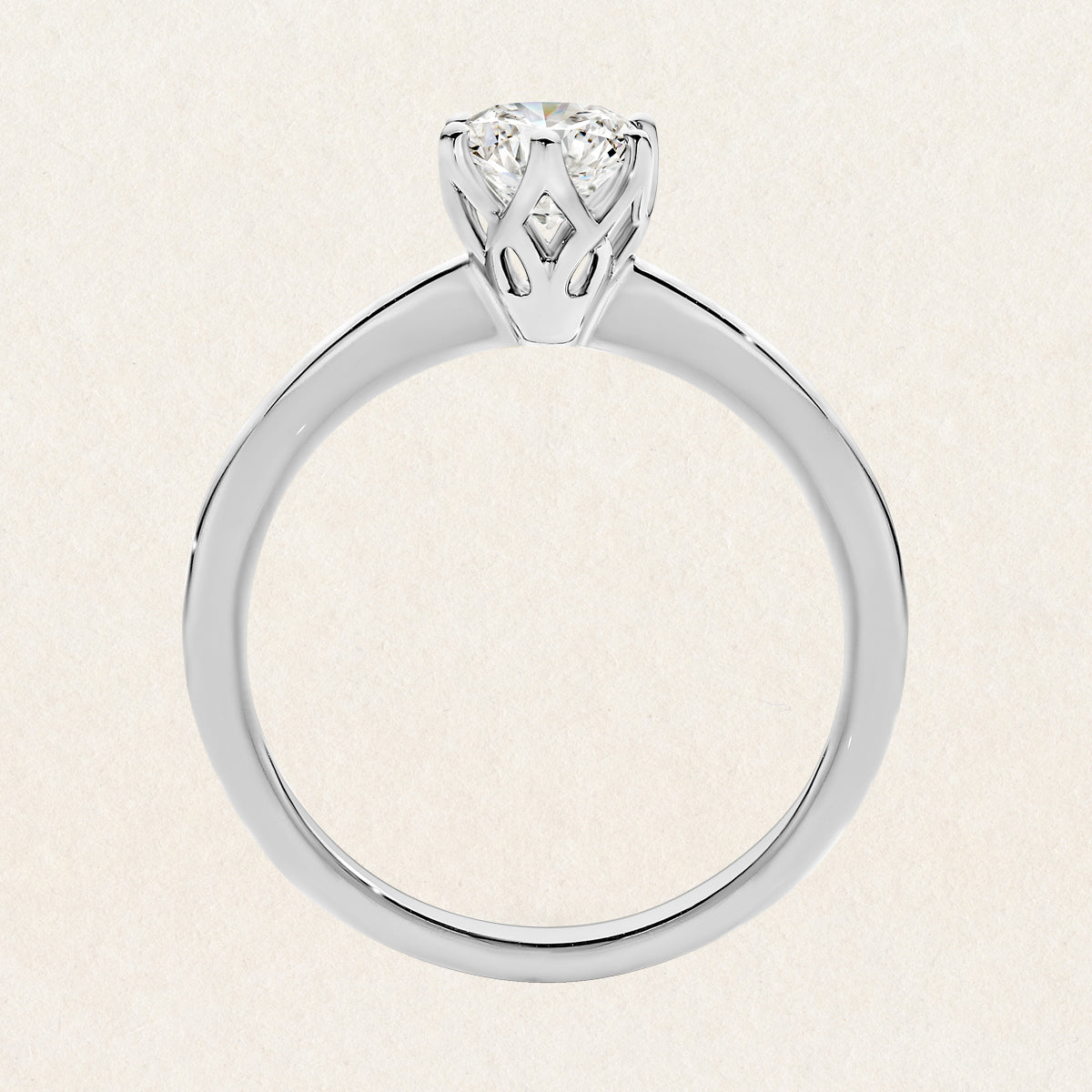 1.00ct laboratory grown diamond solitaire ring by greenhouse diamonds