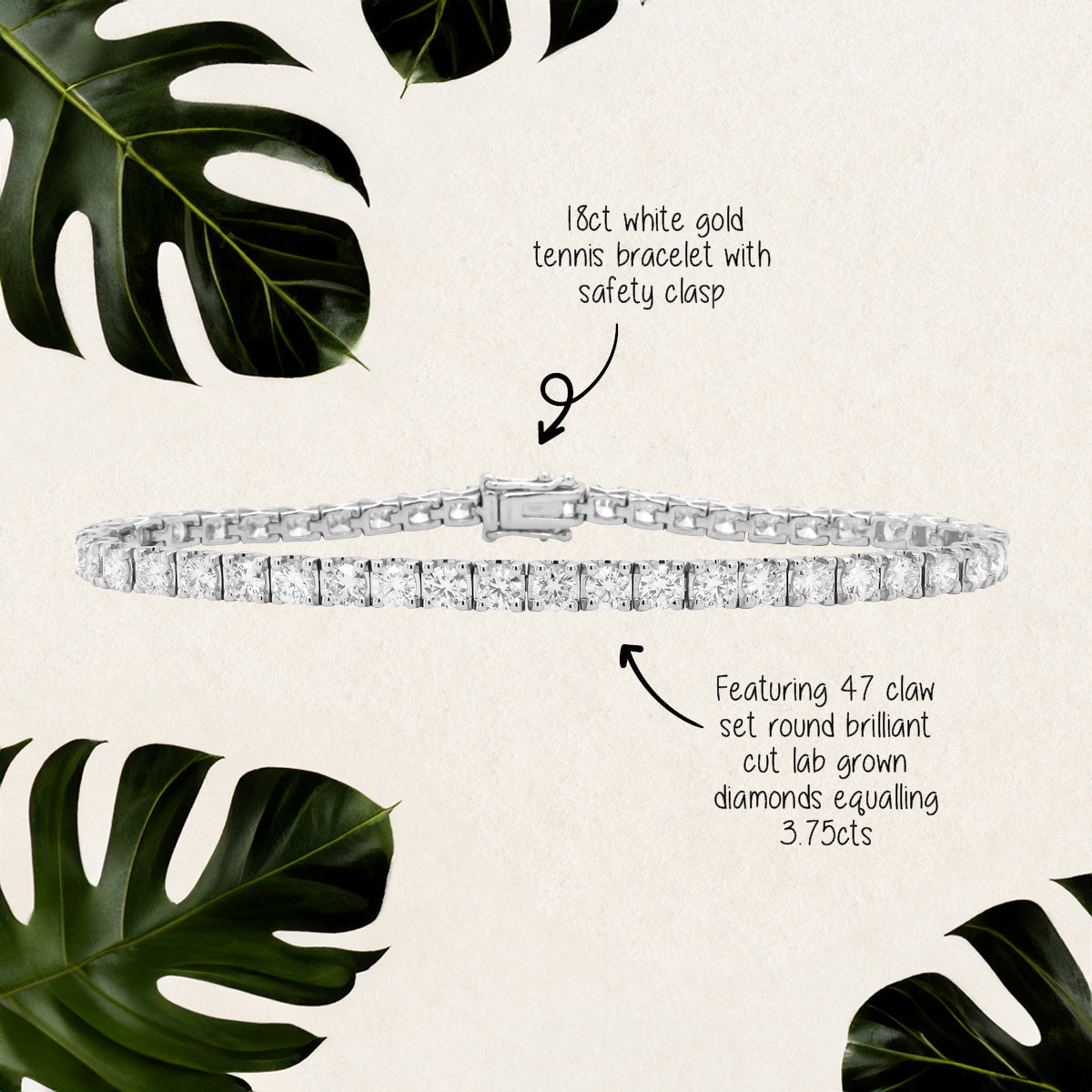 Featuring 3.75ct round cut lab grown diamond trilogy ring by greenhouse diamonds