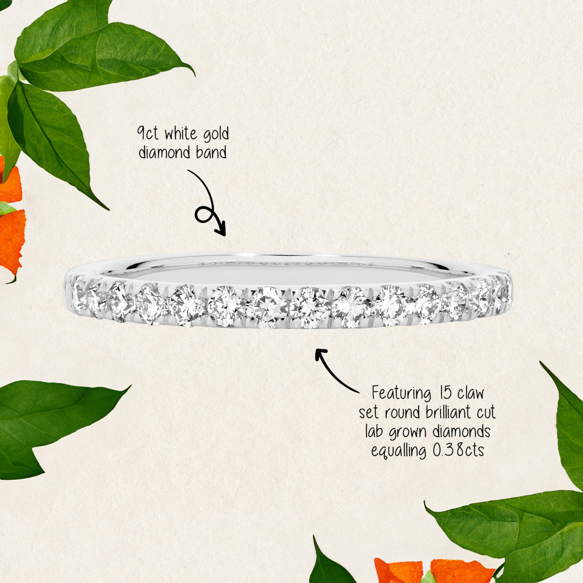 Featuring 0.38ct round cut lab grown diamond Wedder by greenhouse diamonds