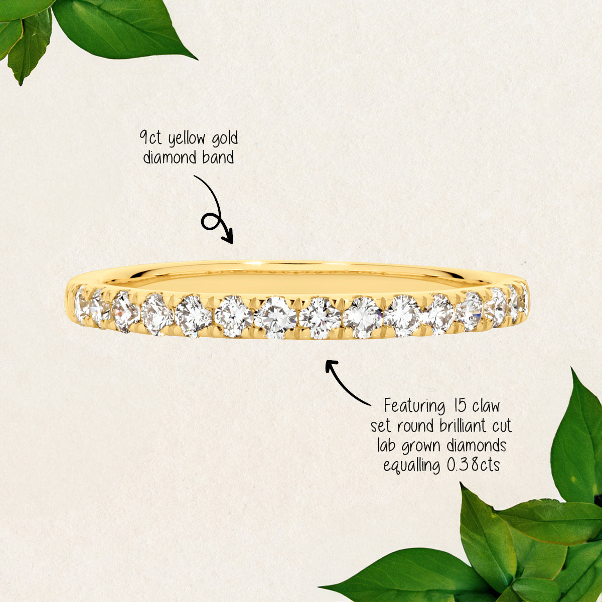 Featuring 0.38ct round cut lab grown diamond Wedder by greenhouse diamonds